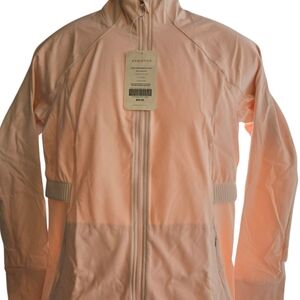 Fabletics Trinity Performance Jacket Size XL Rosy Tan